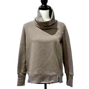 ATHLETA GRAY turtleneck sweatshirt women’s size Small S